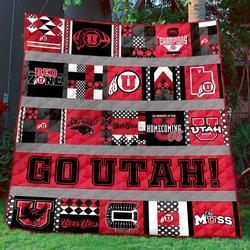 Utut B310729 Utah Utes Quilt Blanket  Quilt and Home Decor