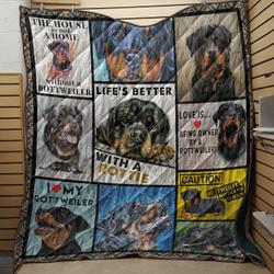 V2 Rotweiller Quilt Blanket Dhc09121944Dd and Home Decor
