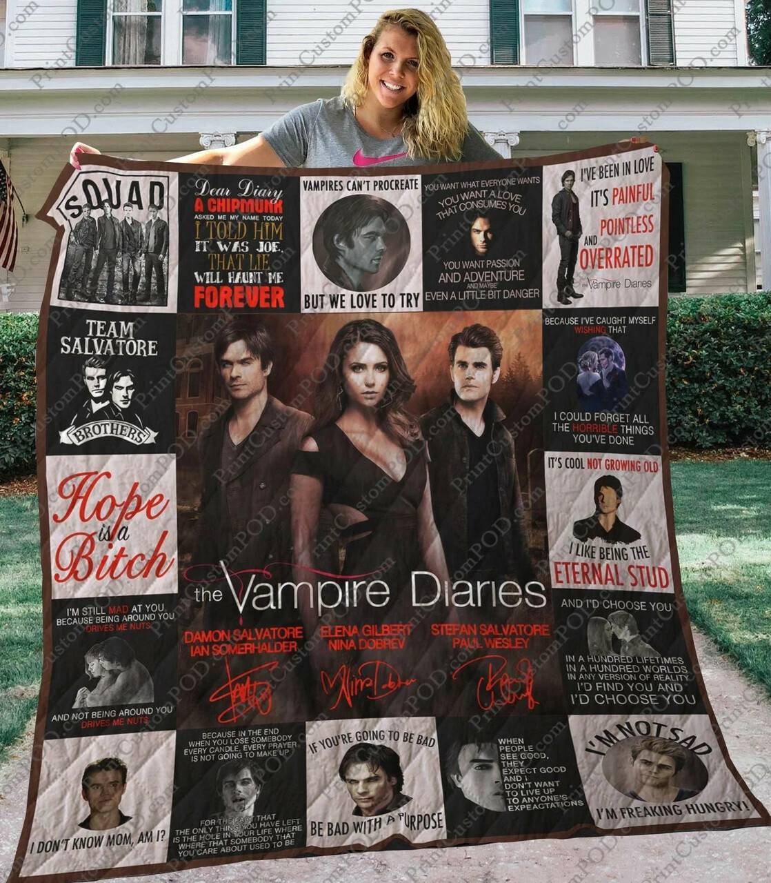 Vampire Diaries Quilt and Home Decor