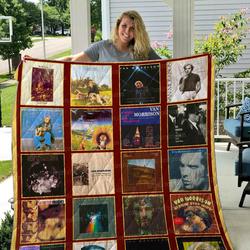 Van Morrison Quilt Blanket 01 and Home Decor