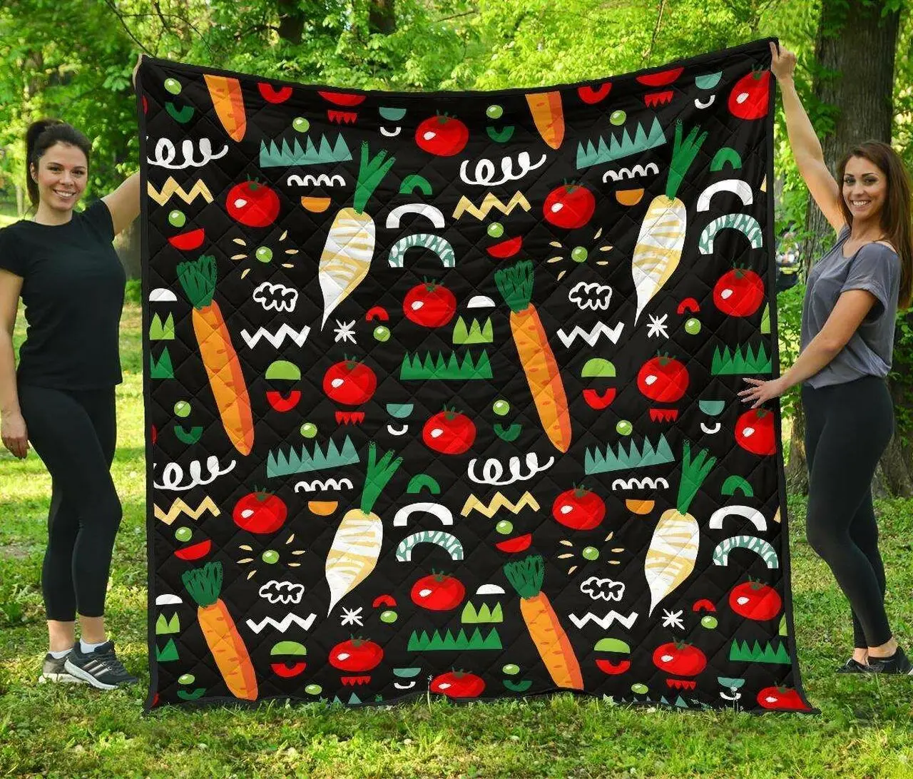 Vegan Cl12100716Mdq Quilt Blanket and Home Decor