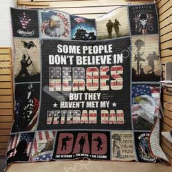 Veteran Dad Quilt Blanket Dhc1102242Td and Home Decor