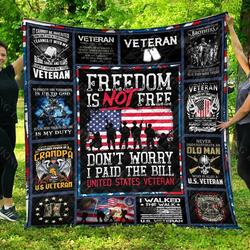 Veteran Quilt Blanket Dhc0701246Vt and Home Decor