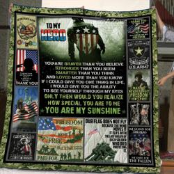 Veteran Quilt Blanket Dhc071236Vt and Home Decor