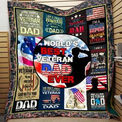 Veteran Quilt Blanket Dhc080169Vt and Home Decor