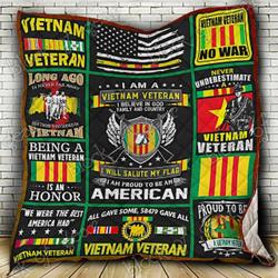 Vietnam Veteran Ah Quilt Derqtw and Home Decor