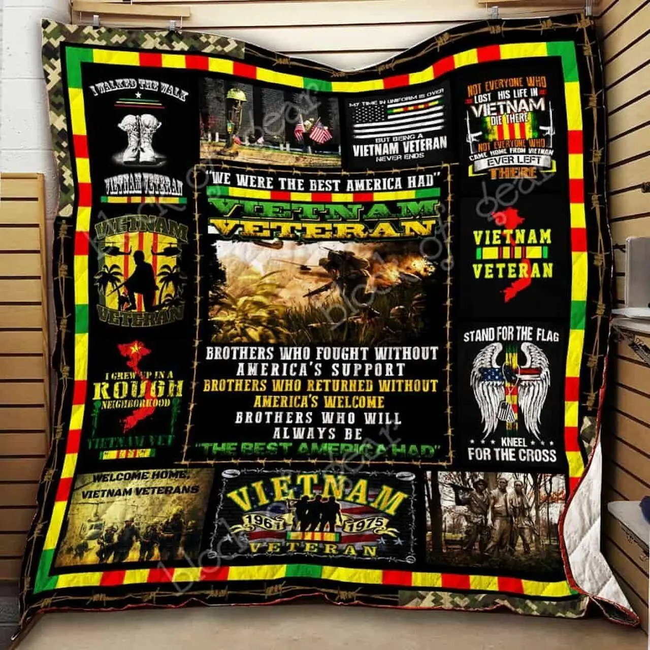 Vietnam Veteran Ah Quilt Derqzy and Home Decor