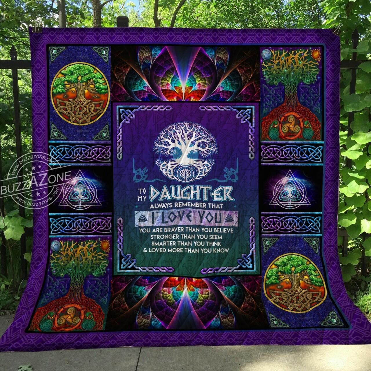 Viking Daughter I Love You Quilt Cc and Home Decor