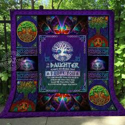 Viking Daughter I Love You Quilt Cc and Home Decor