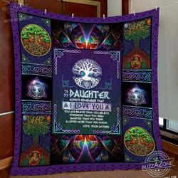 Viking Daughter Mother I Love You Quilt Cc and Home Decor