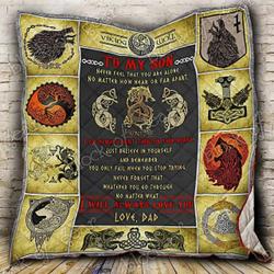 Viking Fenrir Cl18100791Mdq Quilt Blanket and Home Decor