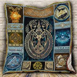 Viking Odin Ravens Cl18100792Mdq Quilt Blanket and Home Decor