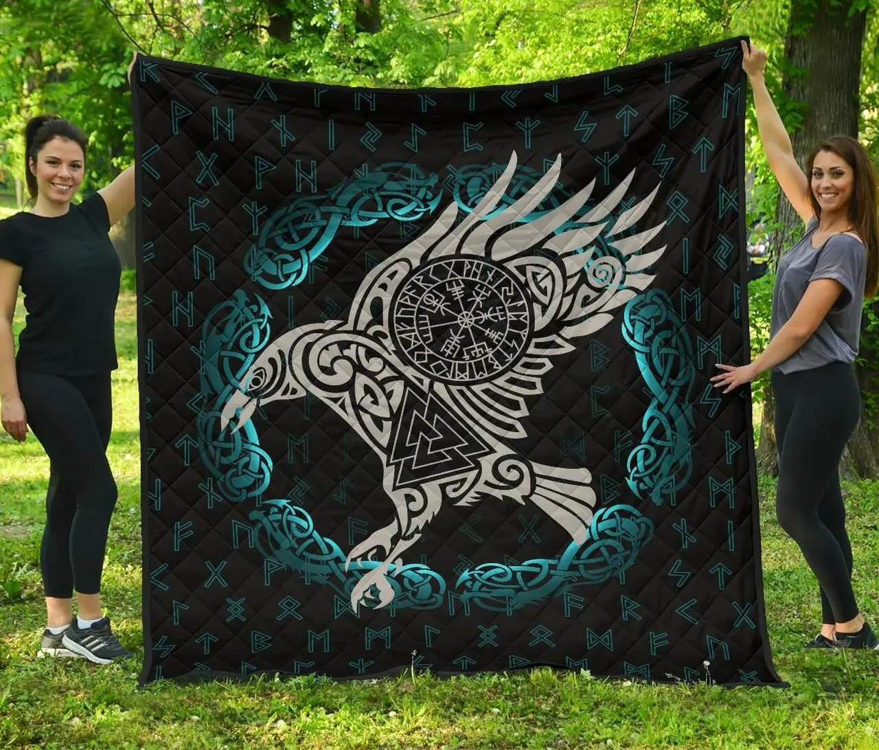 Viking Raven Premium Quilt A7 Quilt and Home Decor