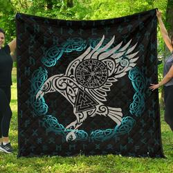 Viking Raven Premium Quilt A7  Quilt and Home Decor