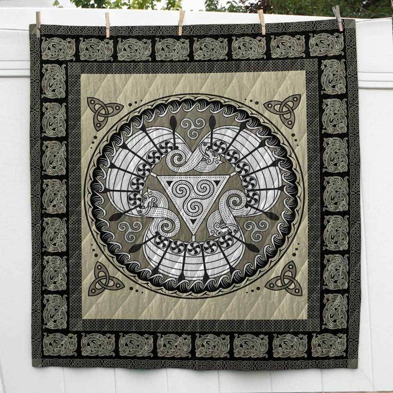 Viking Ship Symbol Hur Quilt Bevrhq and Home Decor