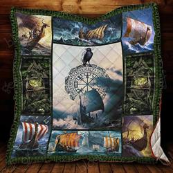 Viking Ship Vegvisir Ah Quilt Derqis and Home Decor