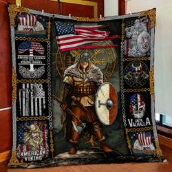 Viking Warrior American All Over Printed Quilt  Maria and Home Decor