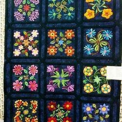 Village Flower Hur Quilt bk and Home Decor