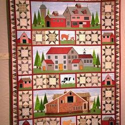 Village Houses Cla1910497Q Quilt Blanket and Home Decor