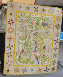 Vintage Bird Cla1910502Q Quilt Blanket and Home Decor