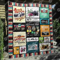 Vintage Cameras Quilt Blanket Ylh5  Quilt and Home Decor