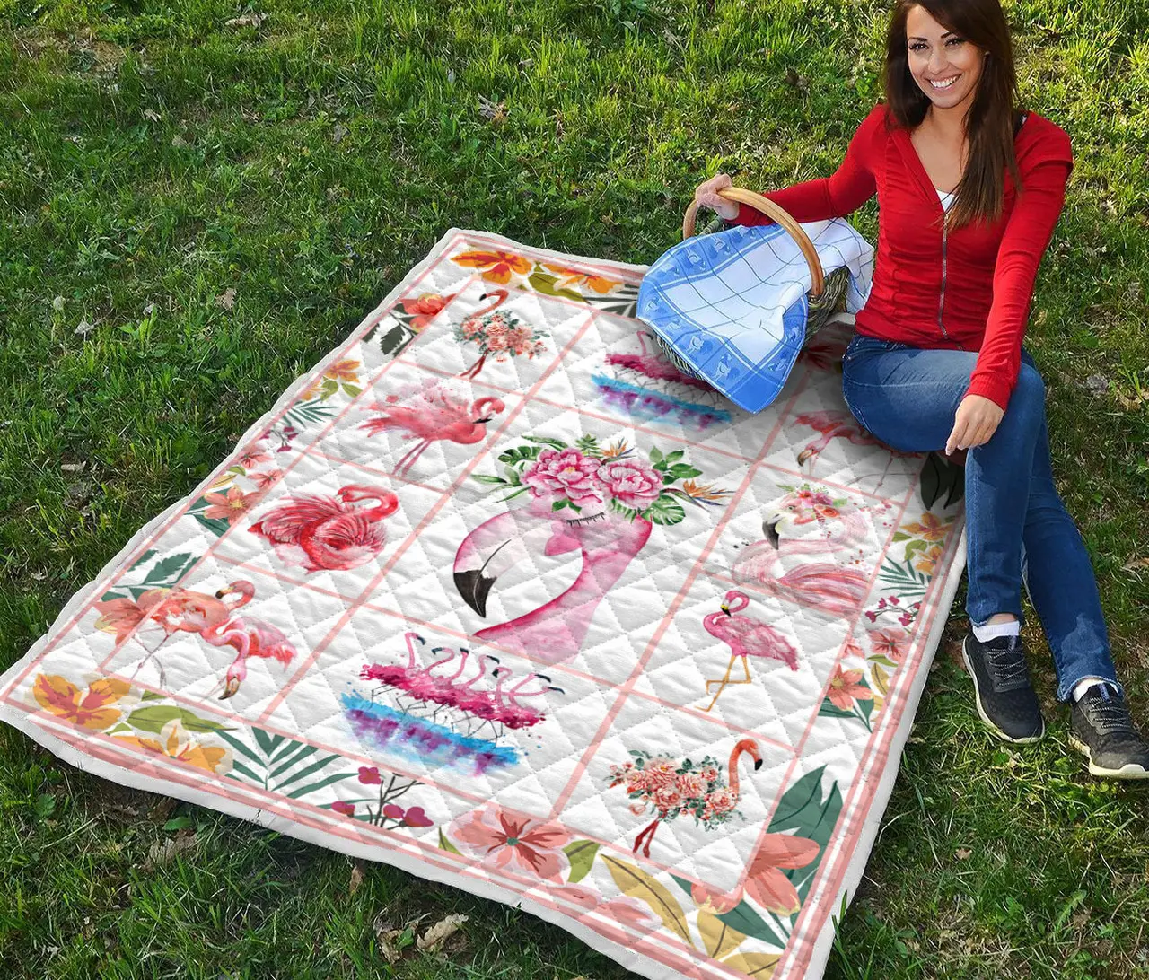 Vintage Flamingo Quilt Maria and Home Decor