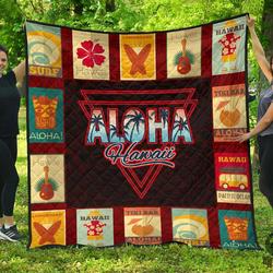 Vintage Hawaii Premium Quilt  Ah  Quilt and Home Decor