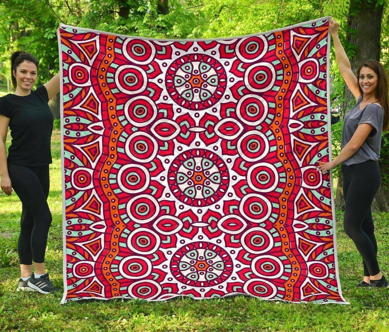 Vintage Indian Mandala Cl17100670Mdq Quilt Blanket and Home Decor