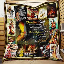 Violin Cl18100795Mdq Quilt Blanket and Home Decor