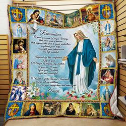 Virgin Mary Quilt Blanket and Home Decor