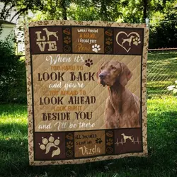 Vizsla Cl09100139Mdq Quilt Blanket and Home Decor