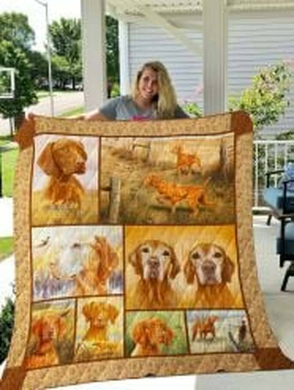 Vizsla Quilt Blanket Lukjfo Dhc0301951Dd and Home Decor