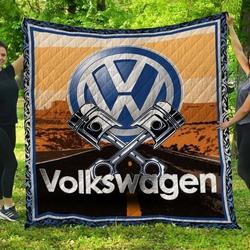 Volkswagen 3 Quilt Blanket and Home Decor
