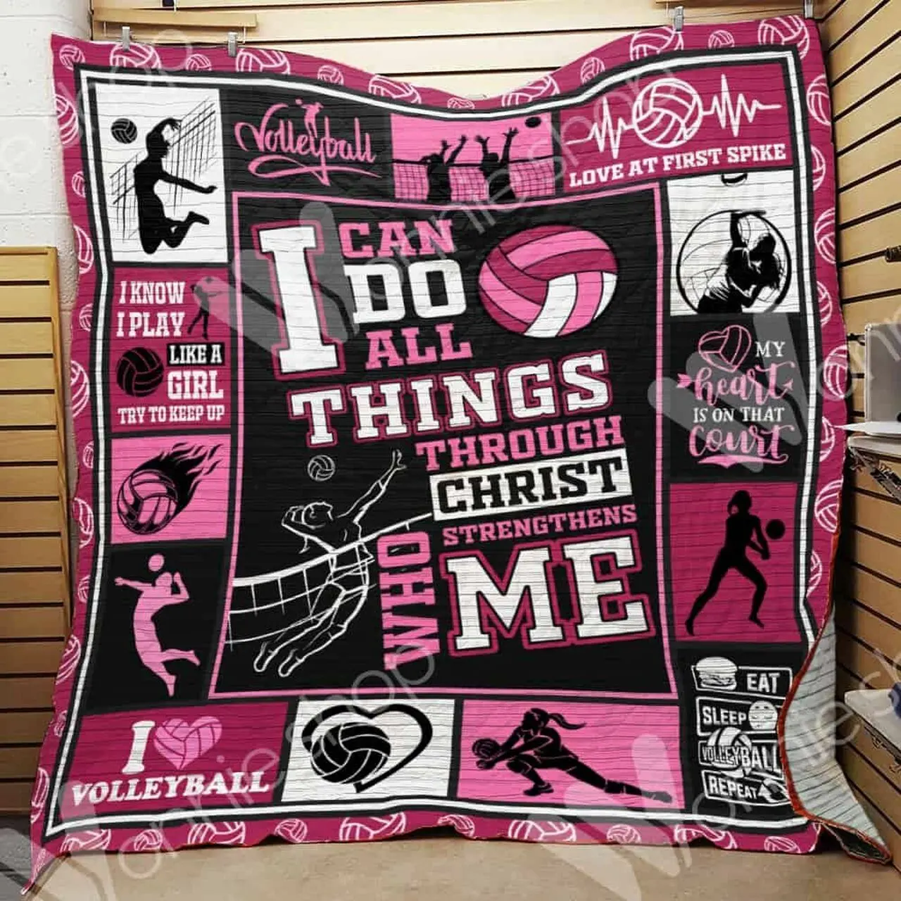 Volleyball Cl15100385Mdq Quilt Blanket and Home Decor