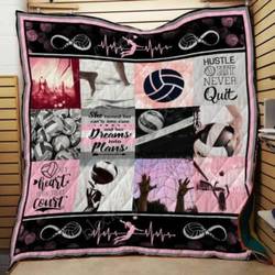Volleyball Cl2100609Mdq Quilt Blanket and Home Decor