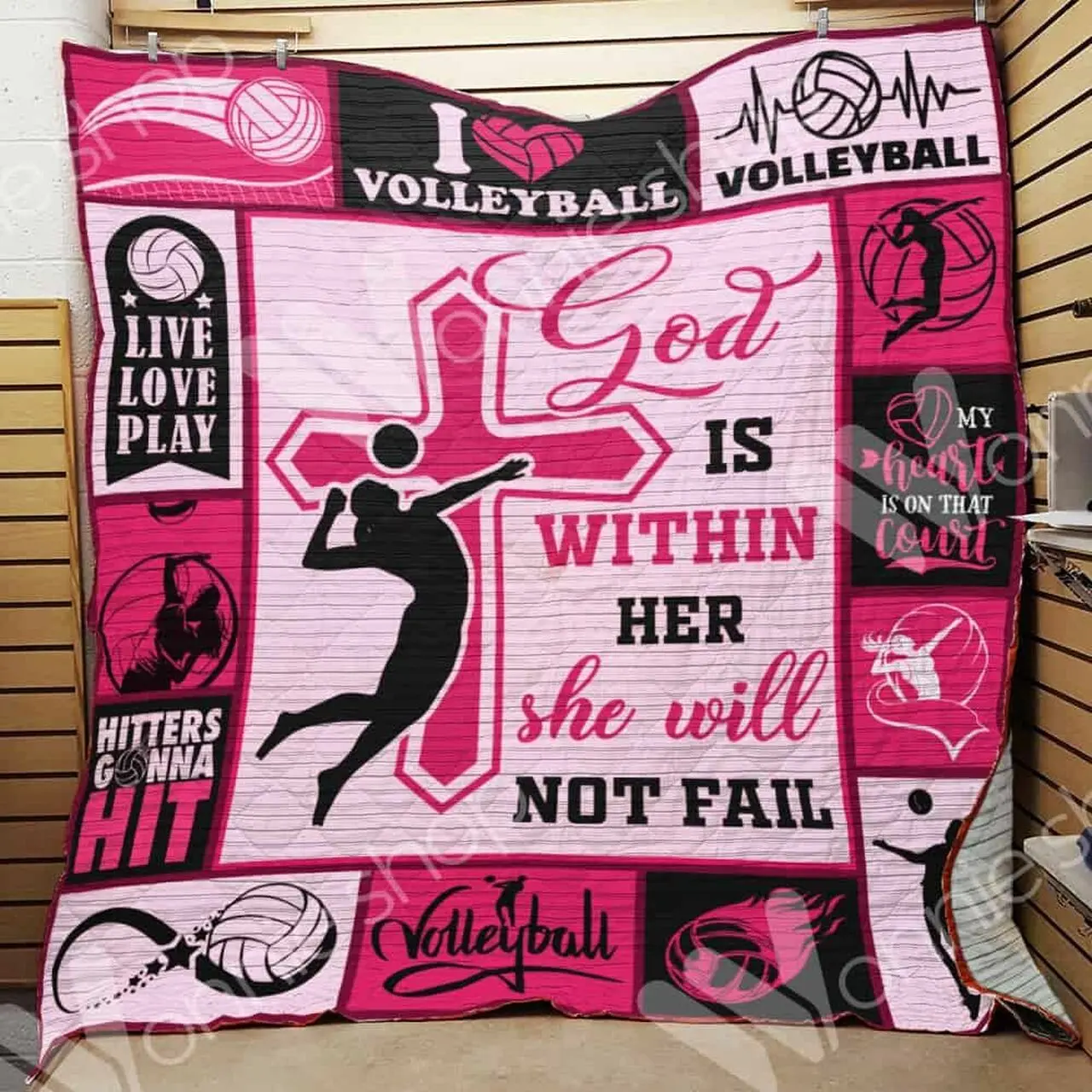 Volleyball Girl Cl15100417Mdq Quilt Blanket and Home Decor