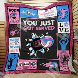 Volleyball Hur Quilt cq and Home Decor
