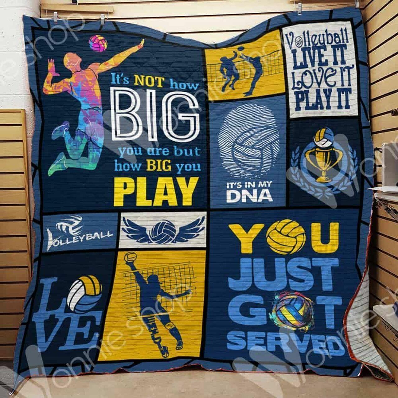Volleyball Hur Quilt Cysiaq and Home Decor