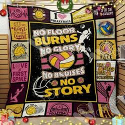 Volleyball Hur Quilt Cysikl and Home Decor