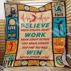Volleyball Hur Quilt Cysipx and Home Decor
