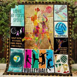 Volleyball Hur Quilt Cysiwa and Home Decor