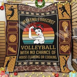 Volleyball Hur Quilt jn and Home Decor