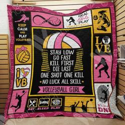 Volleyball Hur Quilt zm and Home Decor
