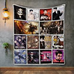 Voltaire Album Covers Quilt Blanket and Home Decor