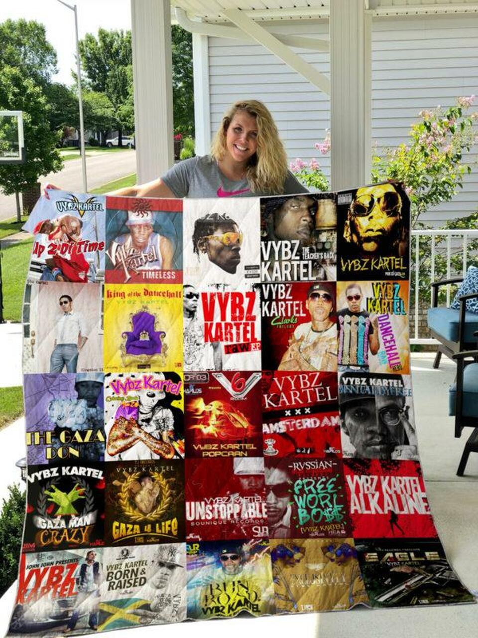 Vybz Kartel Quilt Blanket Quilt and Home Decor