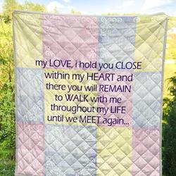 Walk With Me Trough Out My Life Quilt Blanket Dhc090120755Td and Home Decor