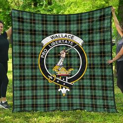 Wallace Hunting Ancient Tartan Clan Badge Premium Quilt Th8 Home Decor  Quilt and Home Decor