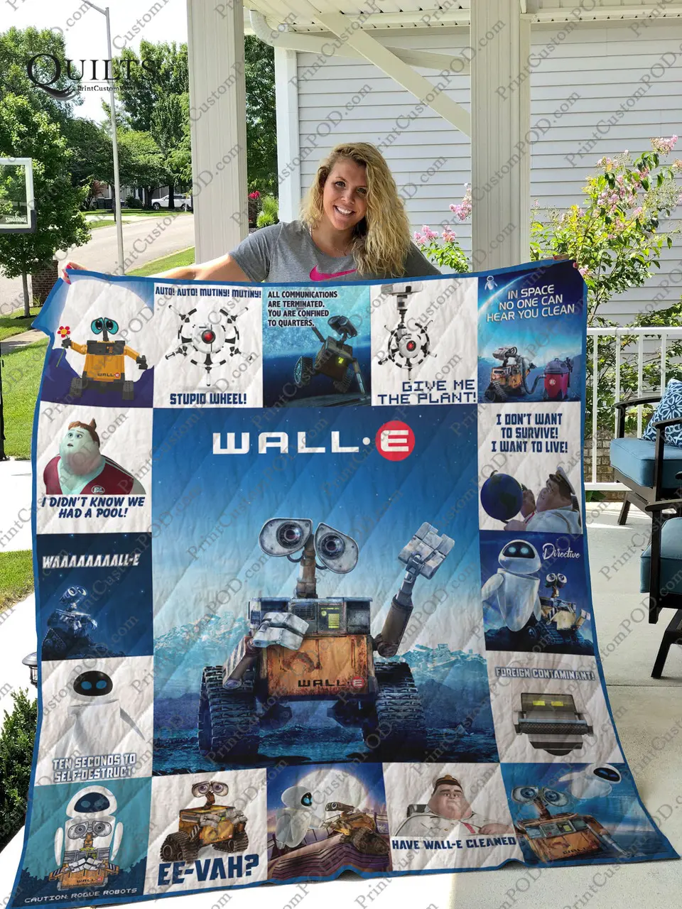 WallE Quilt Blanket For Fans Ver 17 and Home Decor