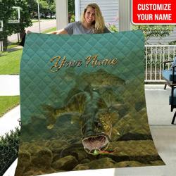 Walleye Fishing Like Quilt Blanket and Home Decor
