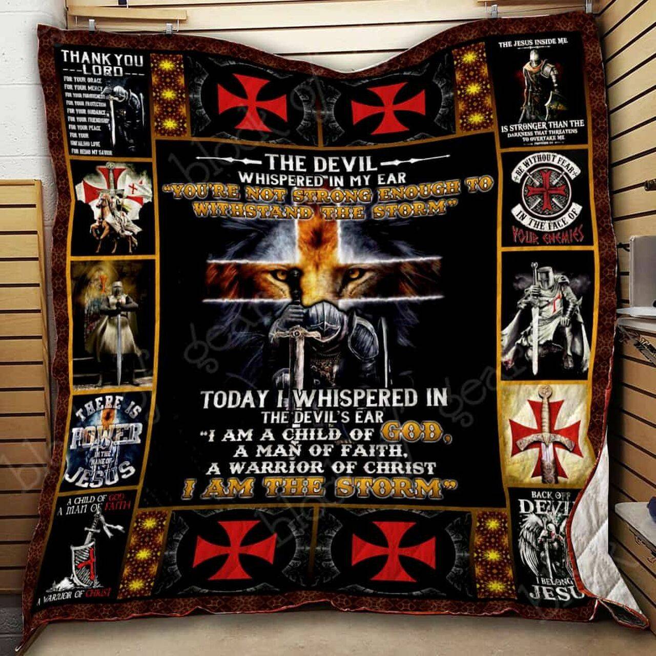 Warrior Of Christ Cl18100801Mdq Quilt Blanket and Home Decor